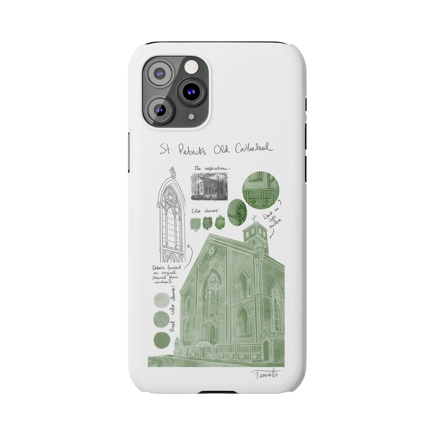 Phone Case - Old St Patrick's Cathedral Study Poster Design