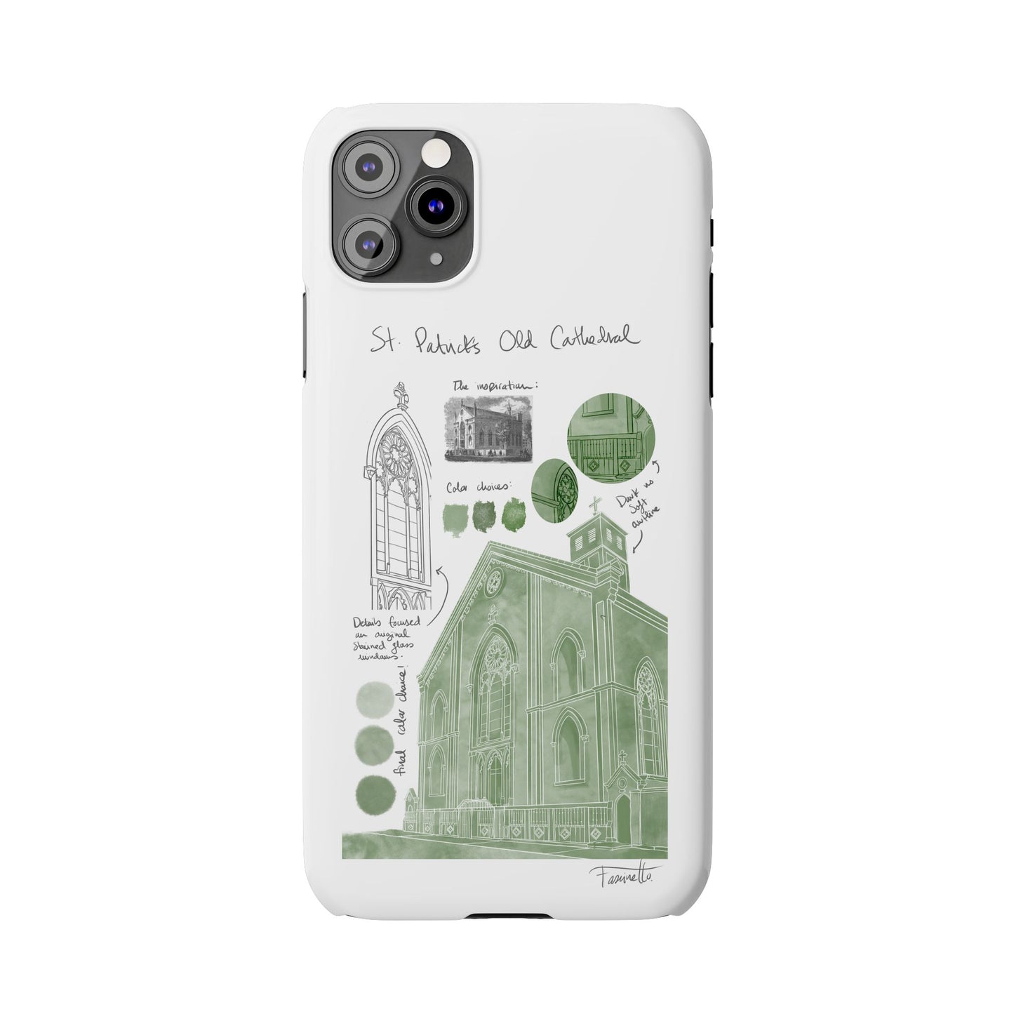 Phone Case - Old St Patrick's Cathedral Study Poster Design