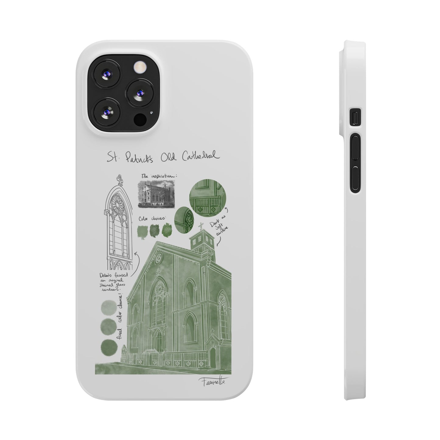 Phone Case - Old St Patrick's Cathedral Study Poster Design