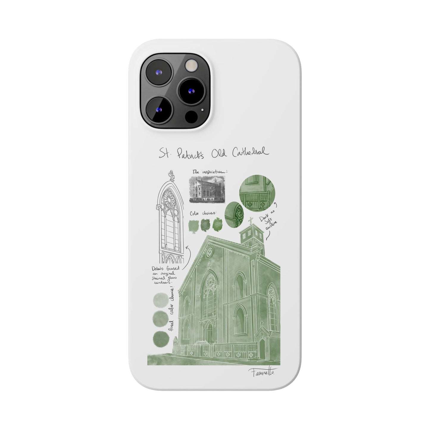 Phone Case - Old St Patrick's Cathedral Study Poster Design