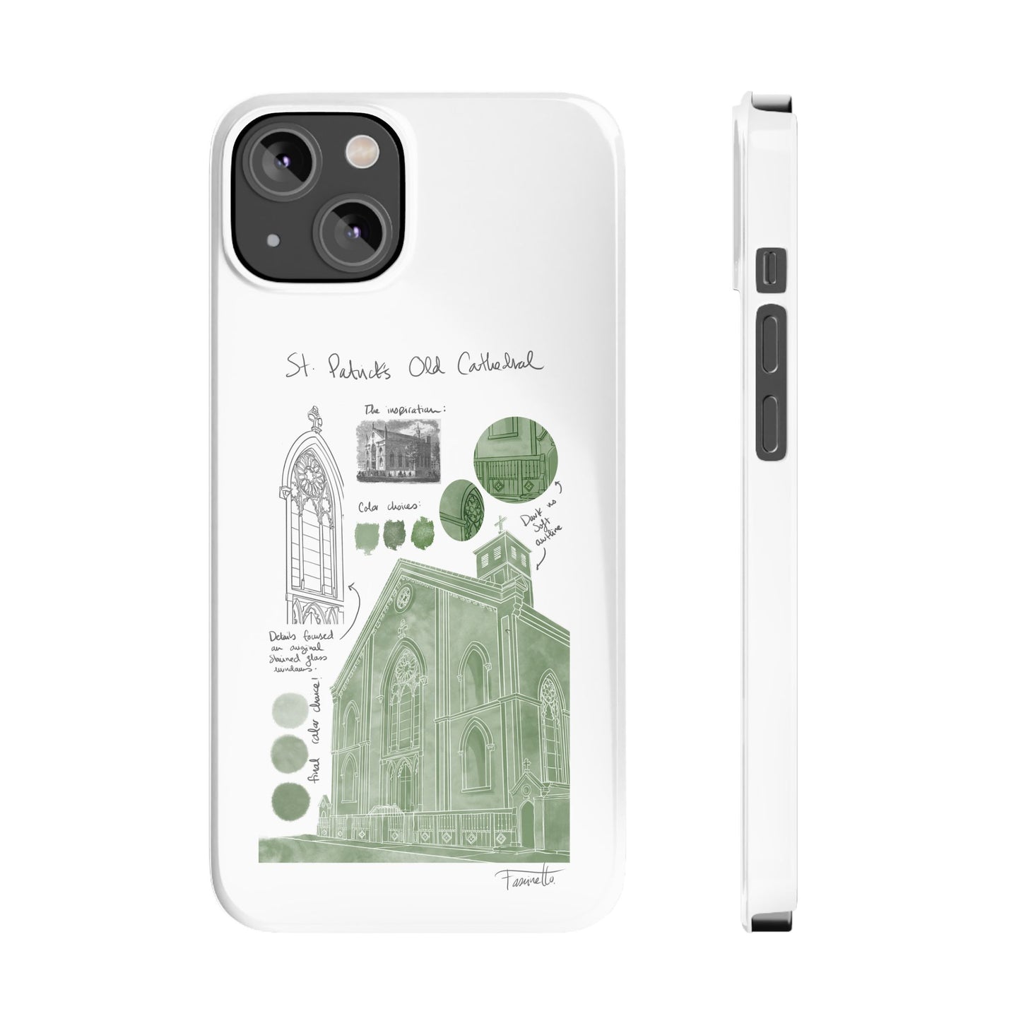 Phone Case - Old St Patrick's Cathedral Study Poster Design