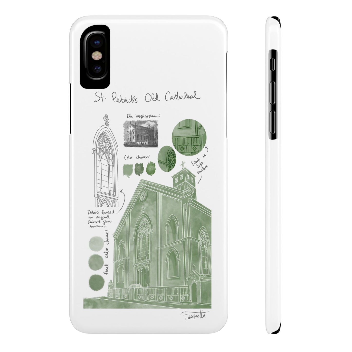 Phone Case - Old St Patrick's Cathedral Study Poster Design