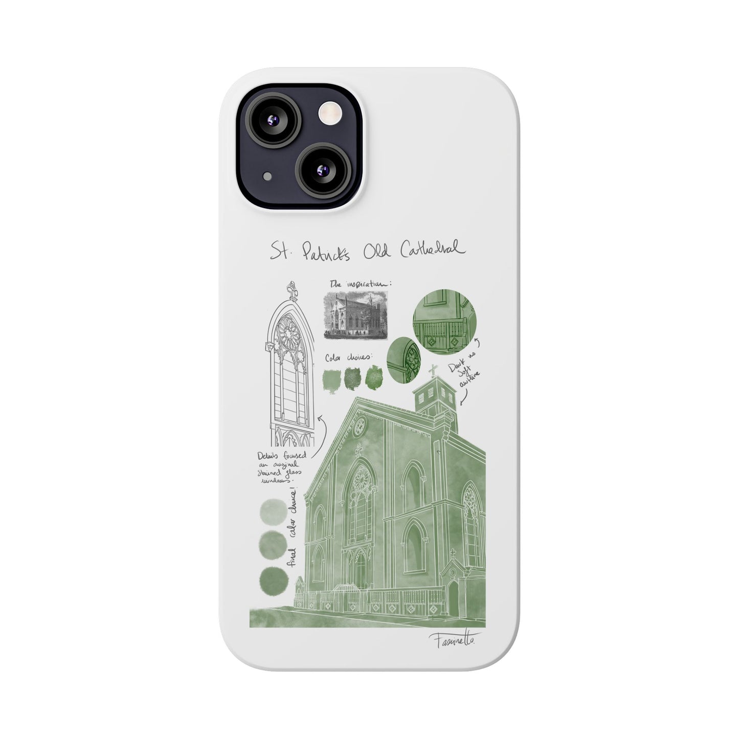 Phone Case - Old St Patrick's Cathedral Study Poster Design