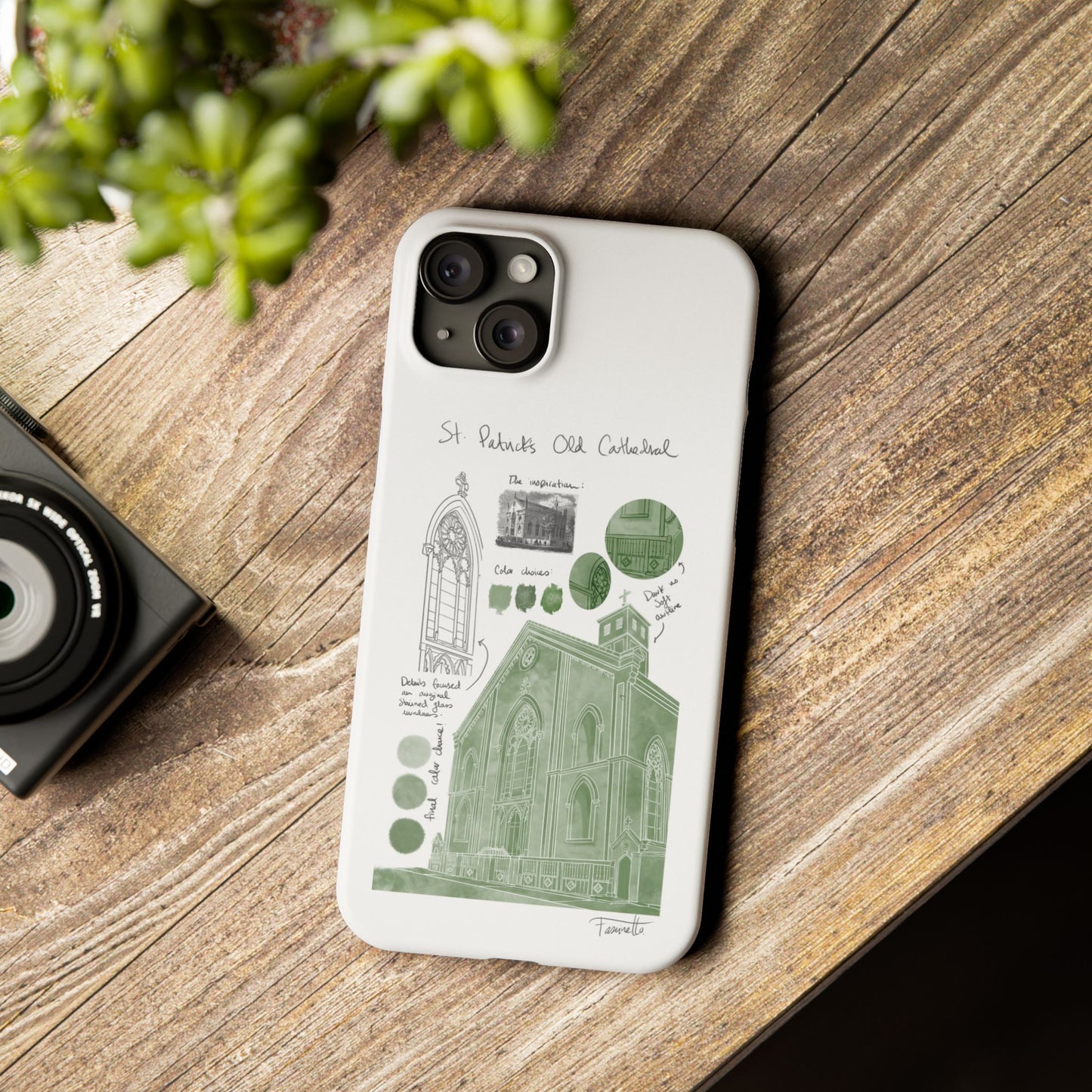 Phone Case - Old St Patrick's Cathedral Study Poster Design