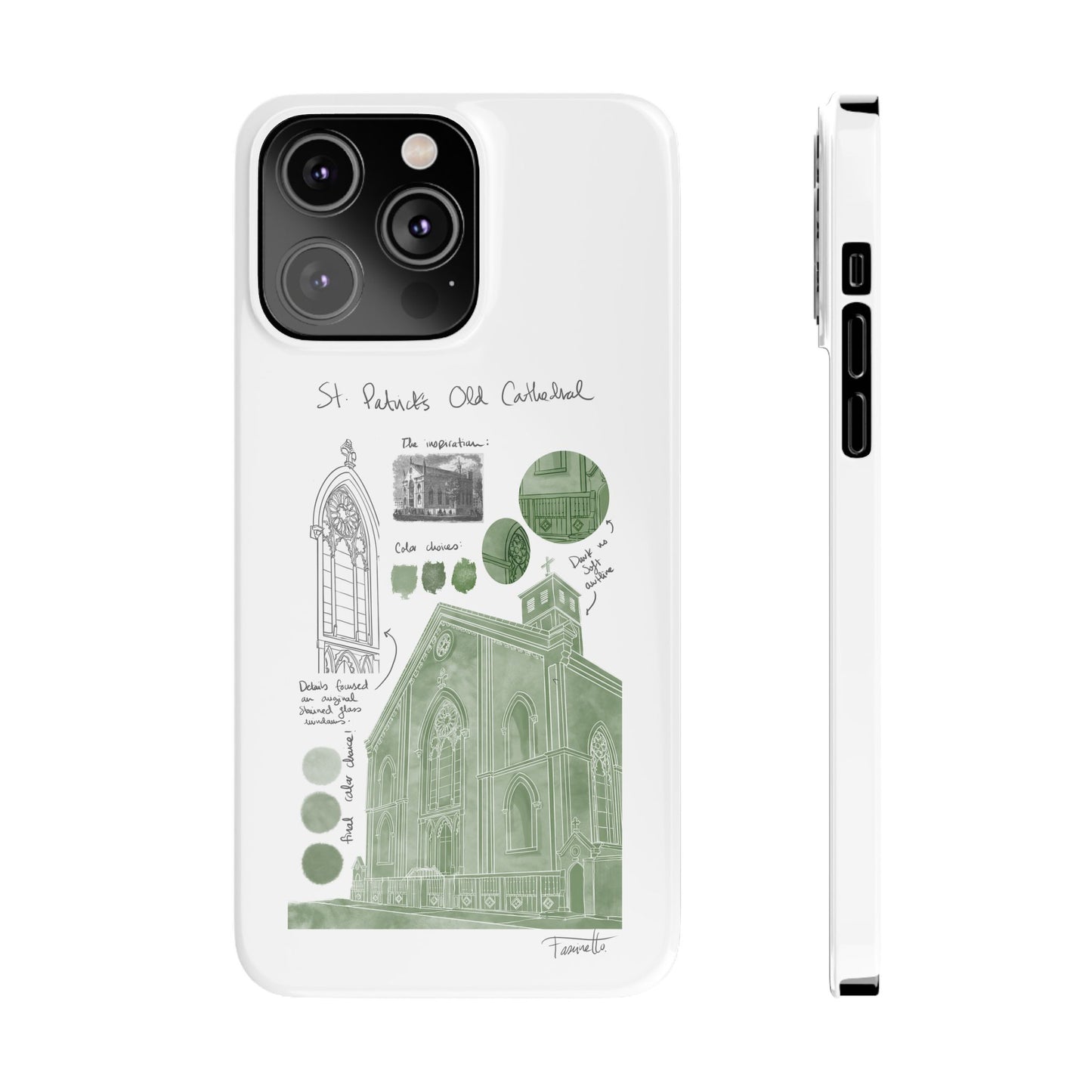 Phone Case - Old St Patrick's Cathedral Study Poster Design