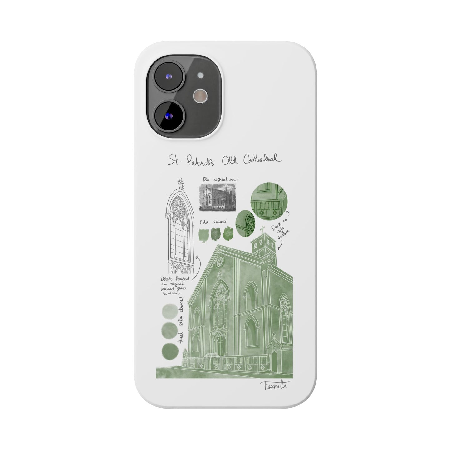 Phone Case - Old St Patrick's Cathedral Study Poster Design