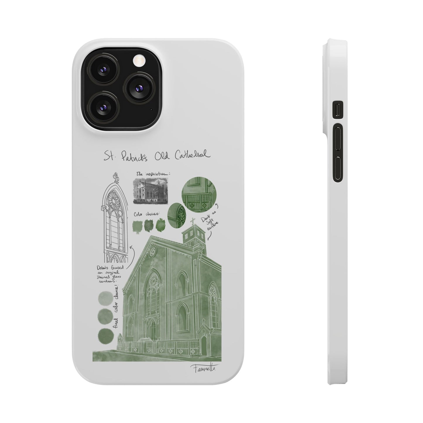 Phone Case - Old St Patrick's Cathedral Study Poster Design