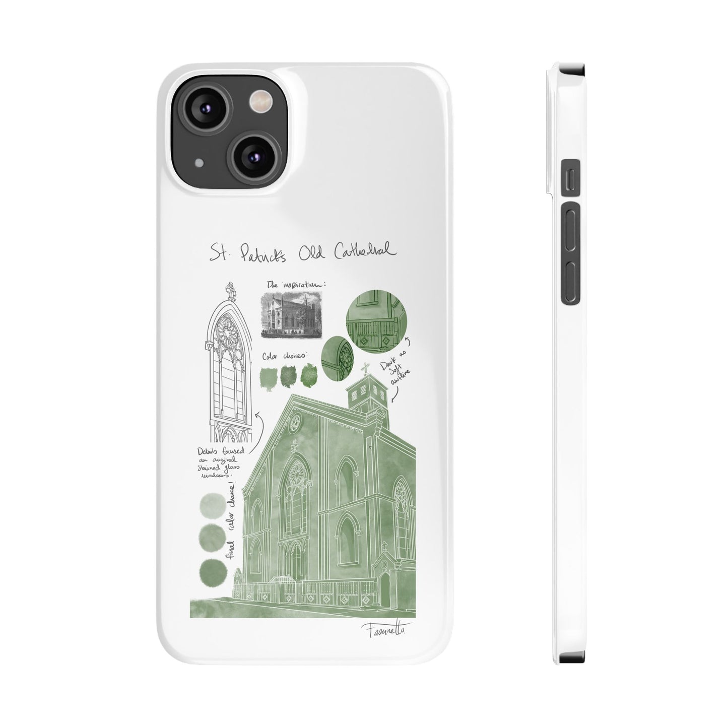 Phone Case - Old St Patrick's Cathedral Study Poster Design