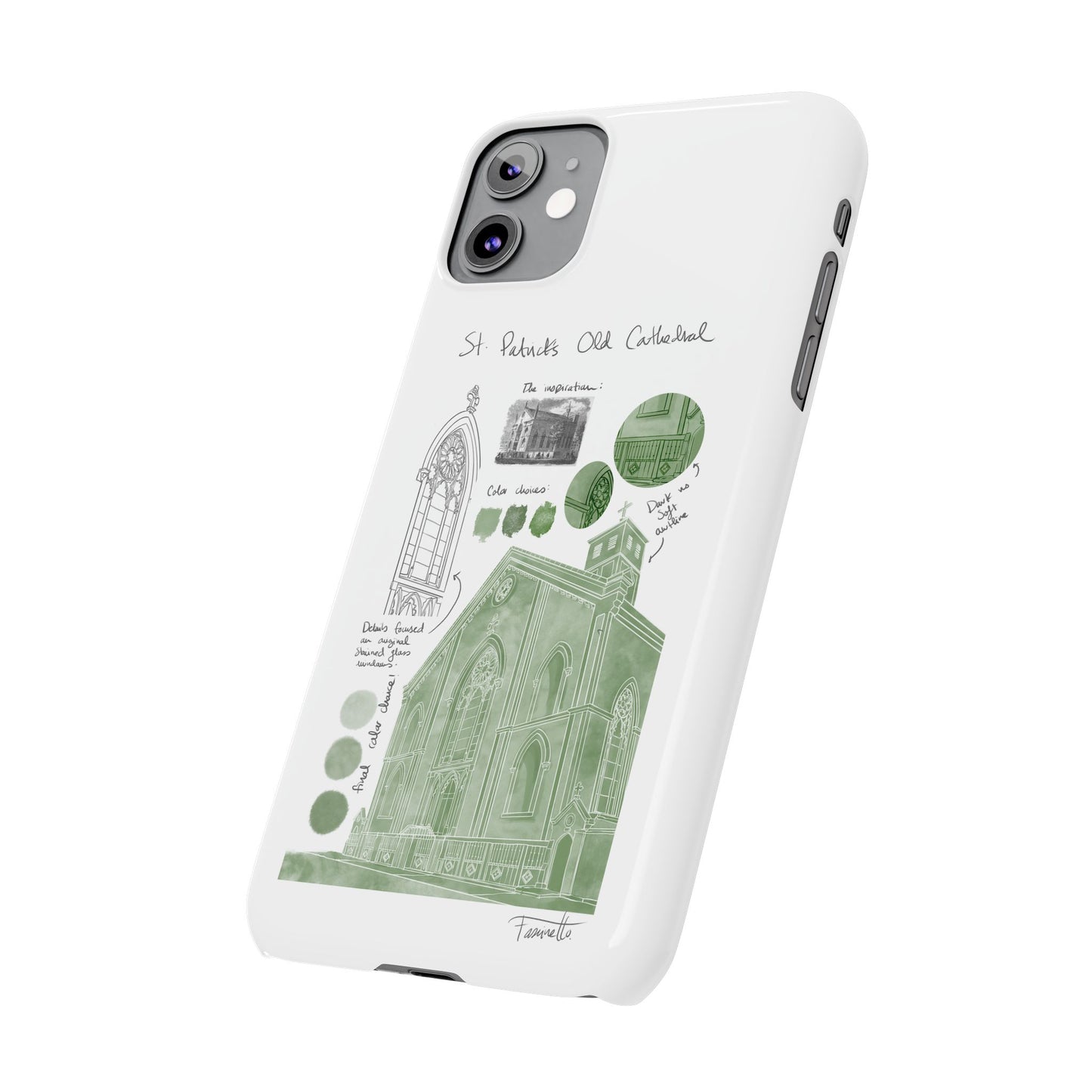 Phone Case - Old St Patrick's Cathedral Study Poster Design