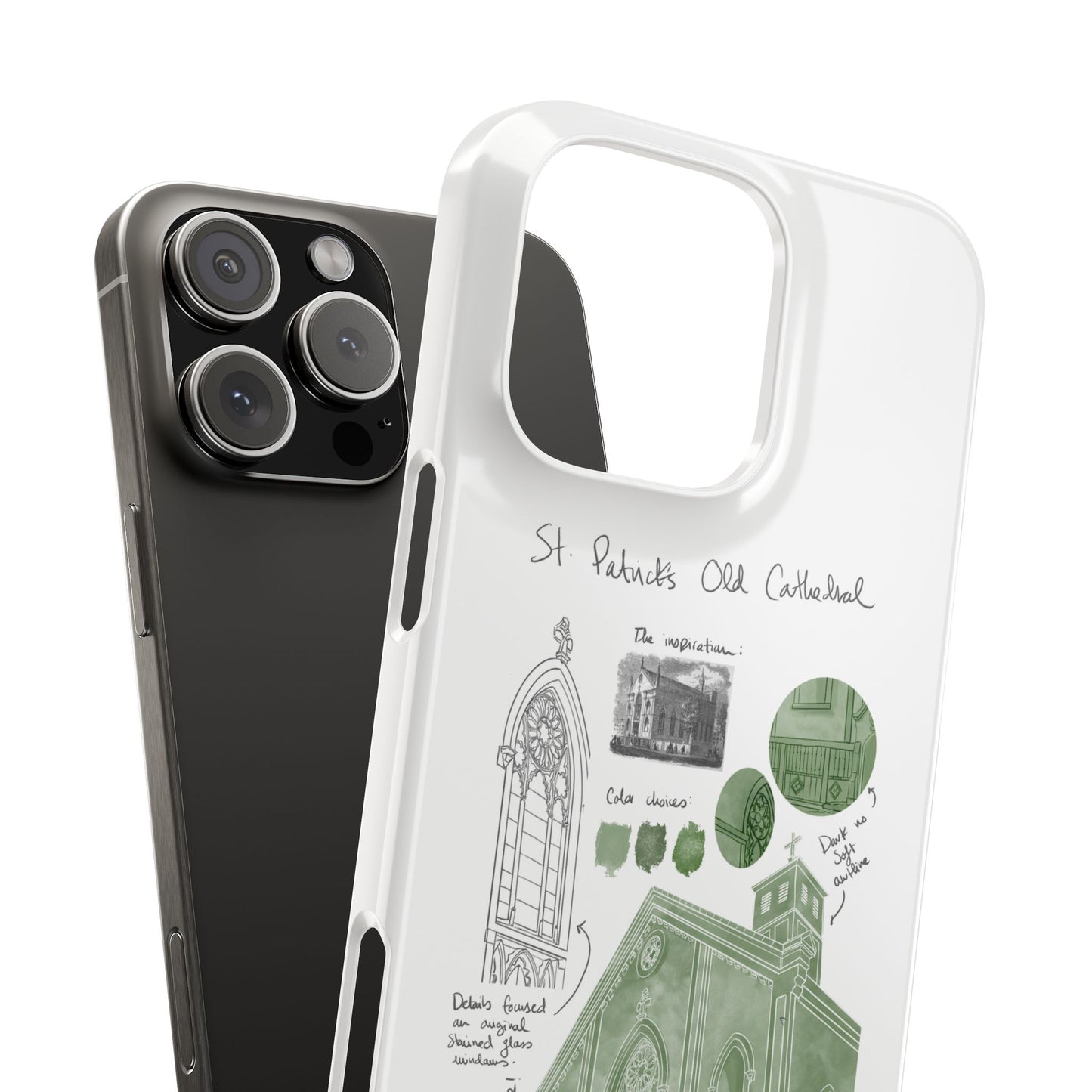 Phone Case - Old St Patrick's Cathedral Study Poster Design