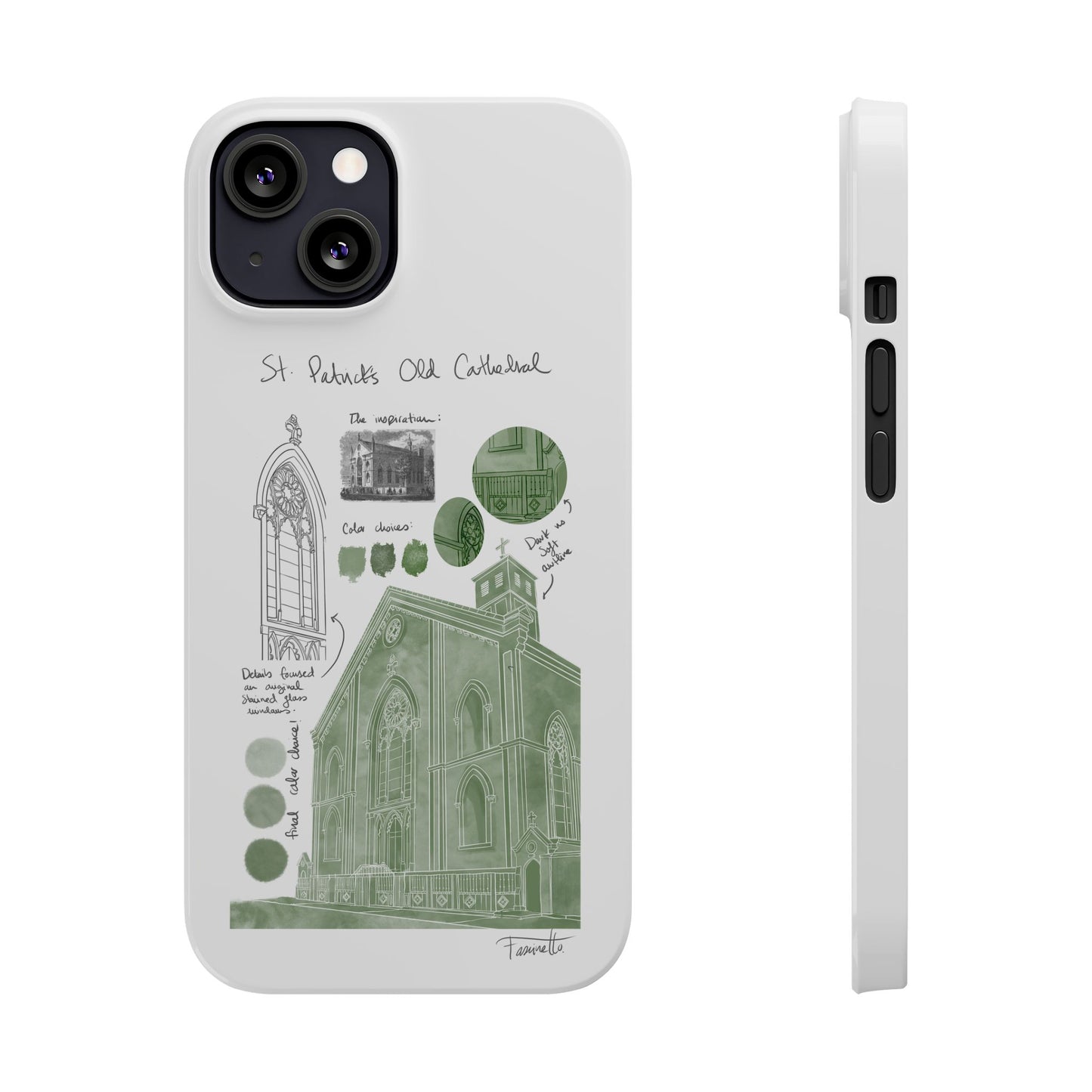 Phone Case - Old St Patrick's Cathedral Study Poster Design