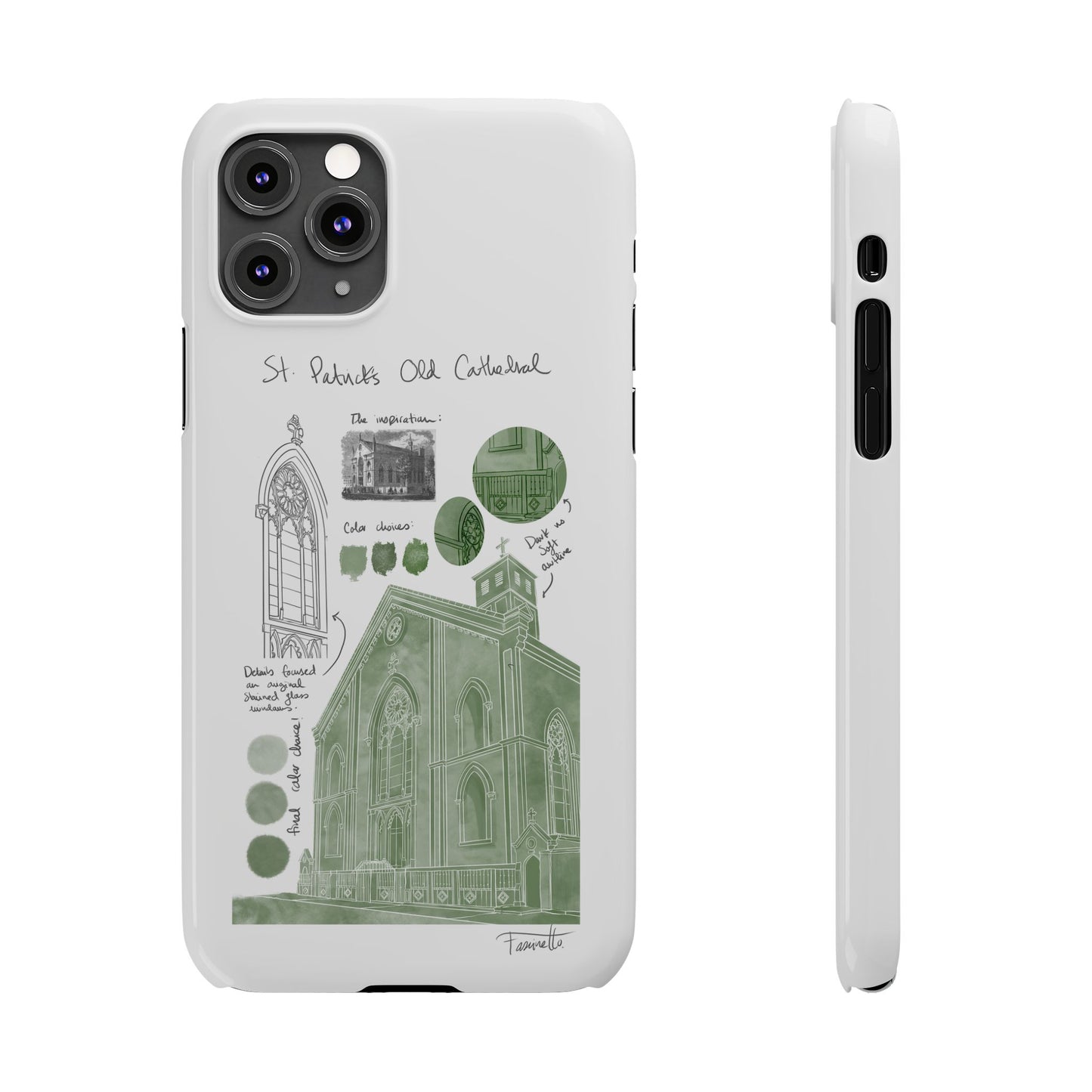 Phone Case - Old St Patrick's Cathedral Study Poster Design