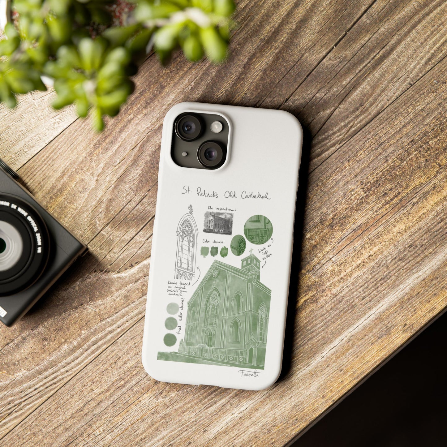 Phone Case - Old St Patrick's Cathedral Study Poster Design