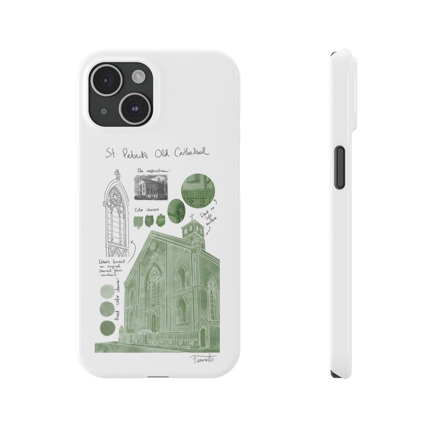 Phone Case - Old St Patrick's Cathedral Study Poster Design