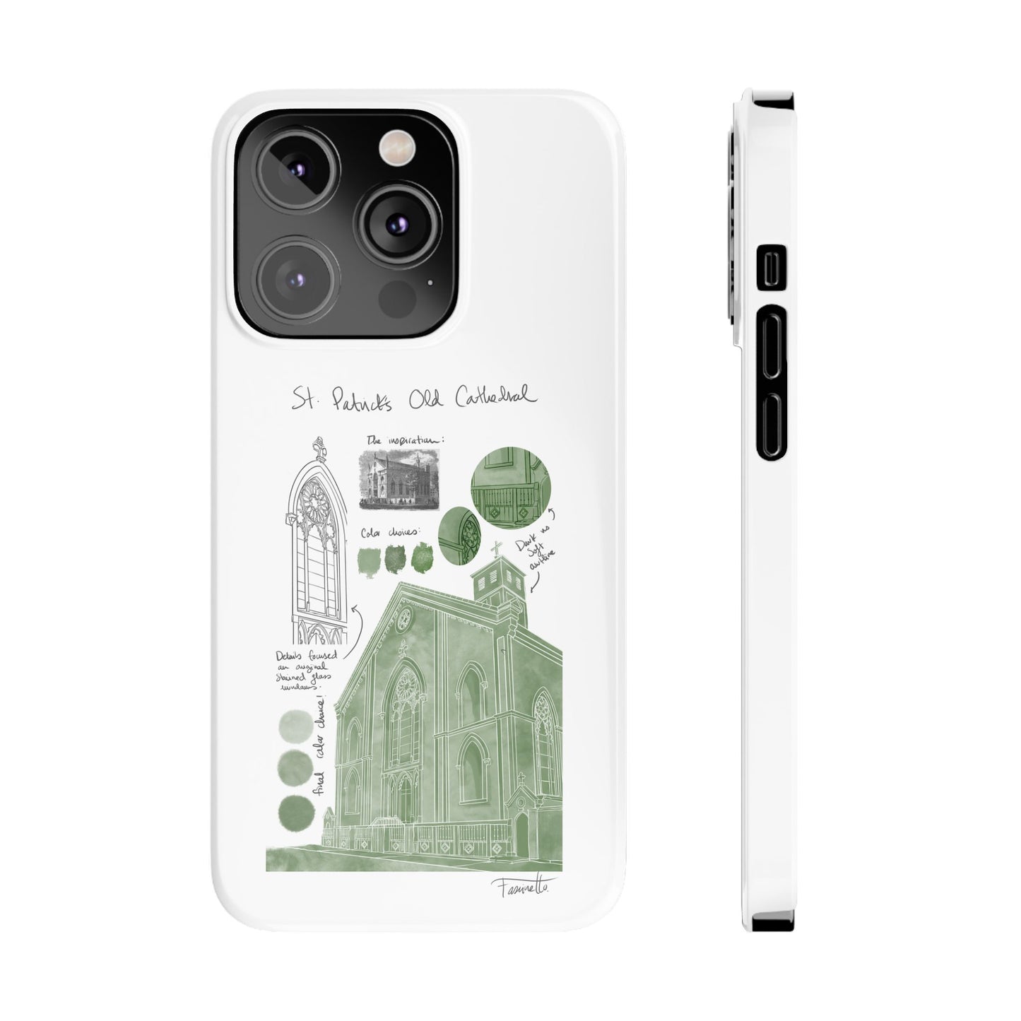 Phone Case - Old St Patrick's Cathedral Study Poster Design