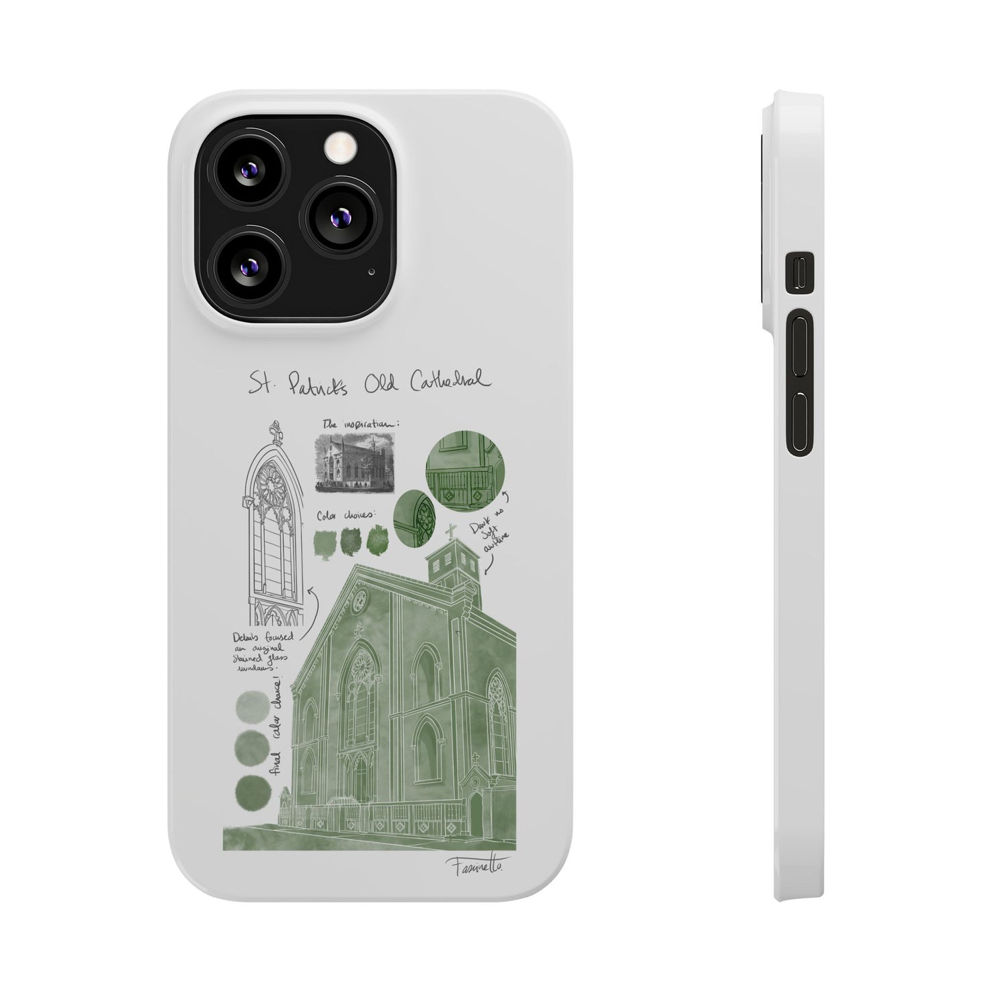 Phone Case - Old St Patrick's Cathedral Study Poster Design