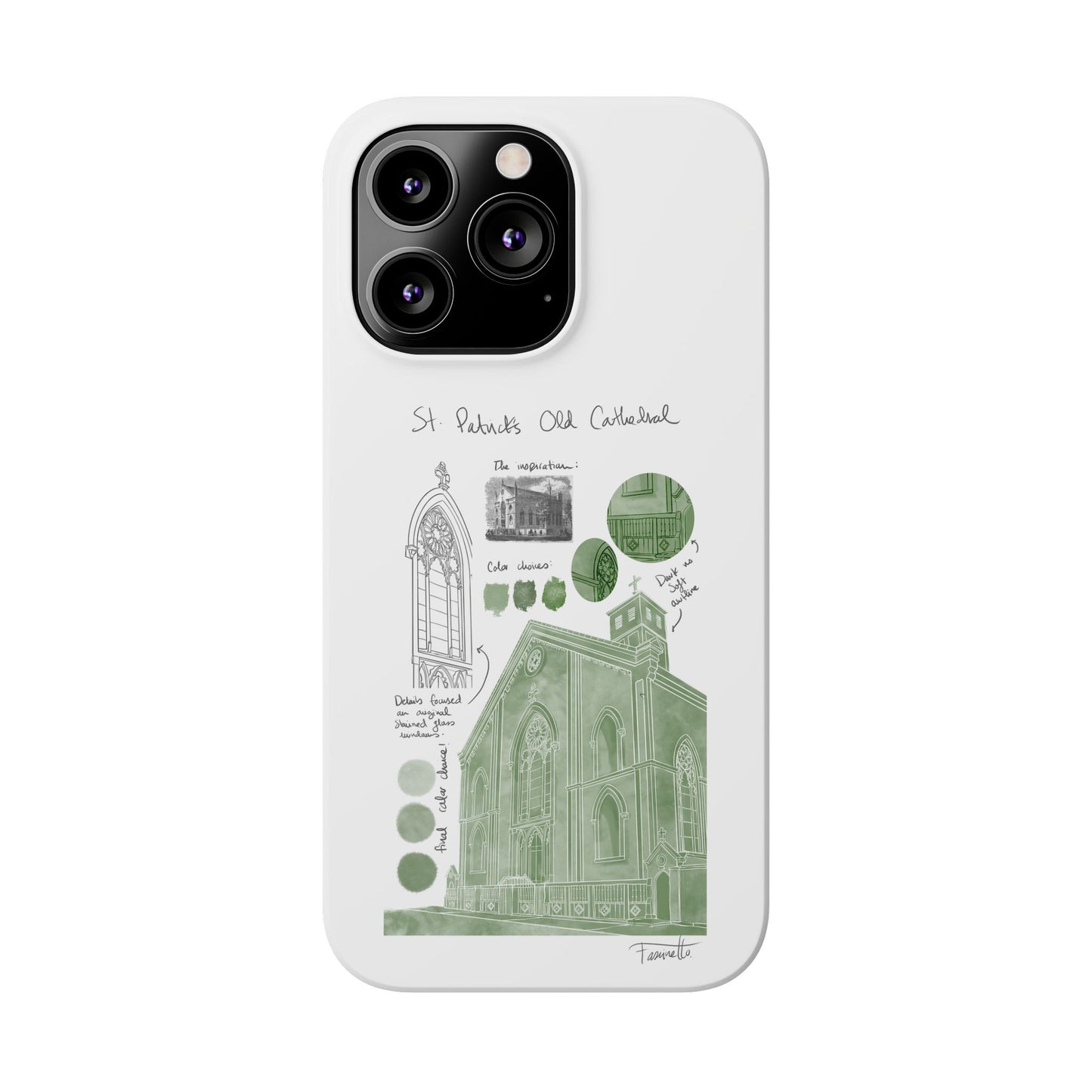 Phone Case - Old St Patrick's Cathedral Study Poster Design