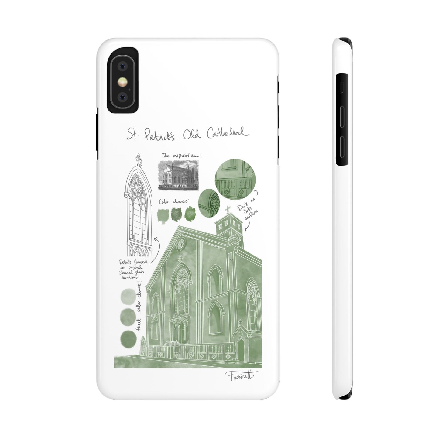 Phone Case - Old St Patrick's Cathedral Study Poster Design