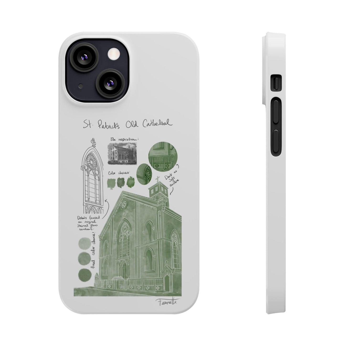 Phone Case - Old St Patrick's Cathedral Study Poster Design