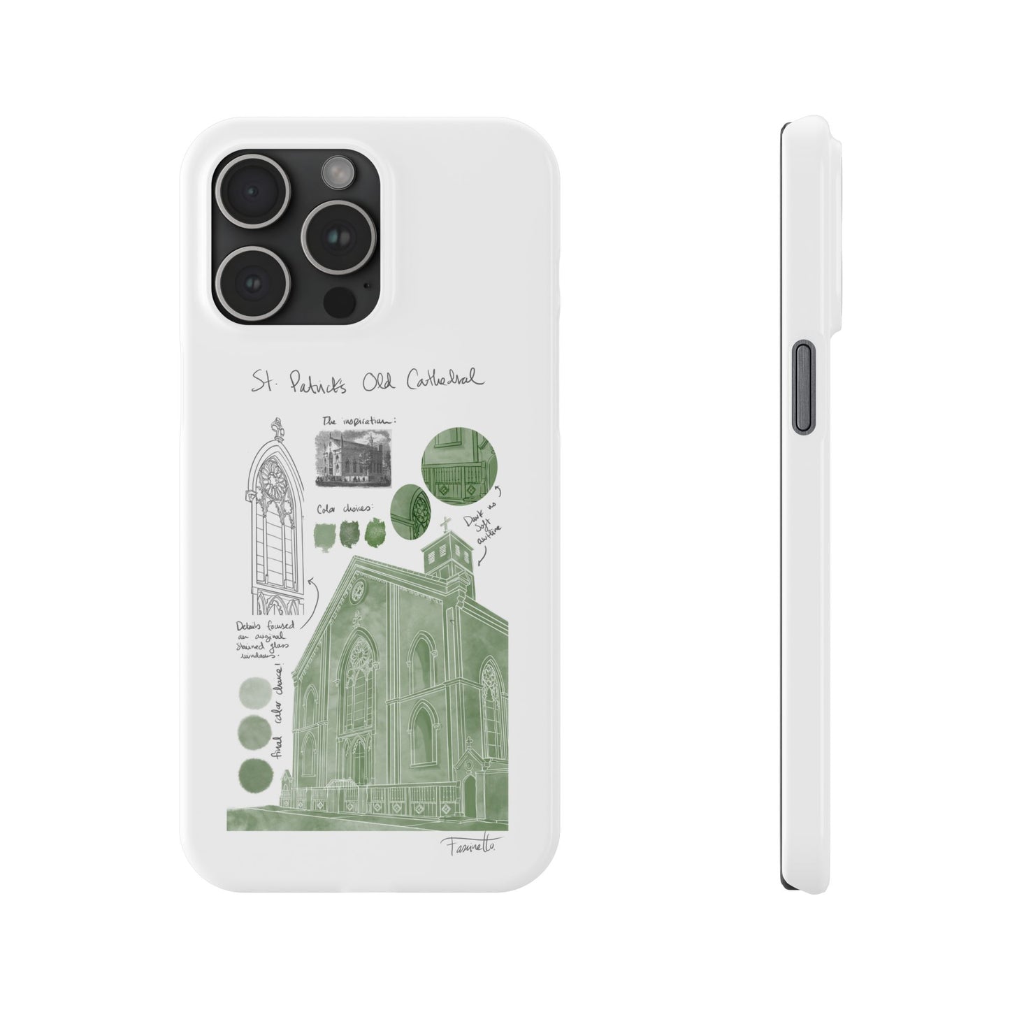 Phone Case - Old St Patrick's Cathedral Study Poster Design