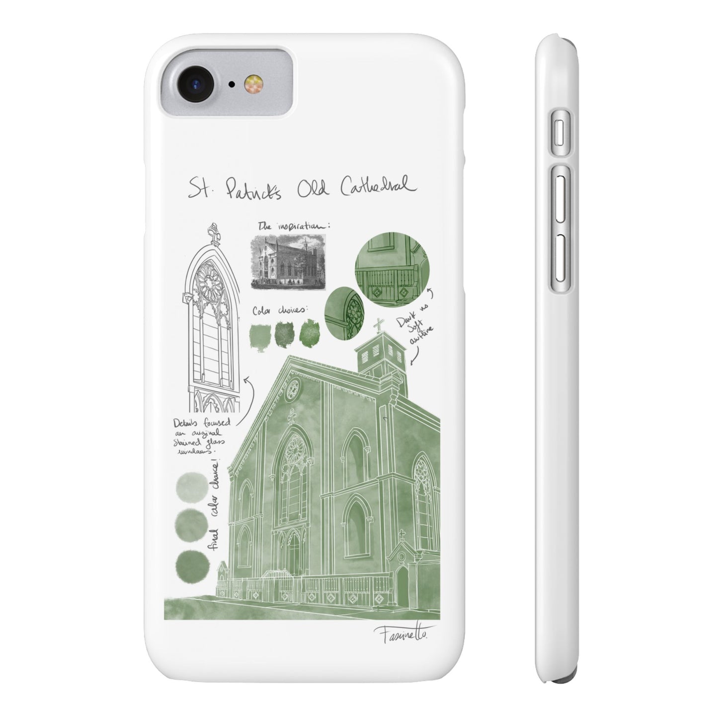 Phone Case - Old St Patrick's Cathedral Study Poster Design