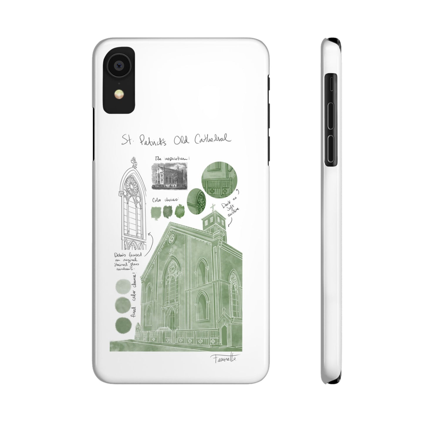 Phone Case - Old St Patrick's Cathedral Study Poster Design