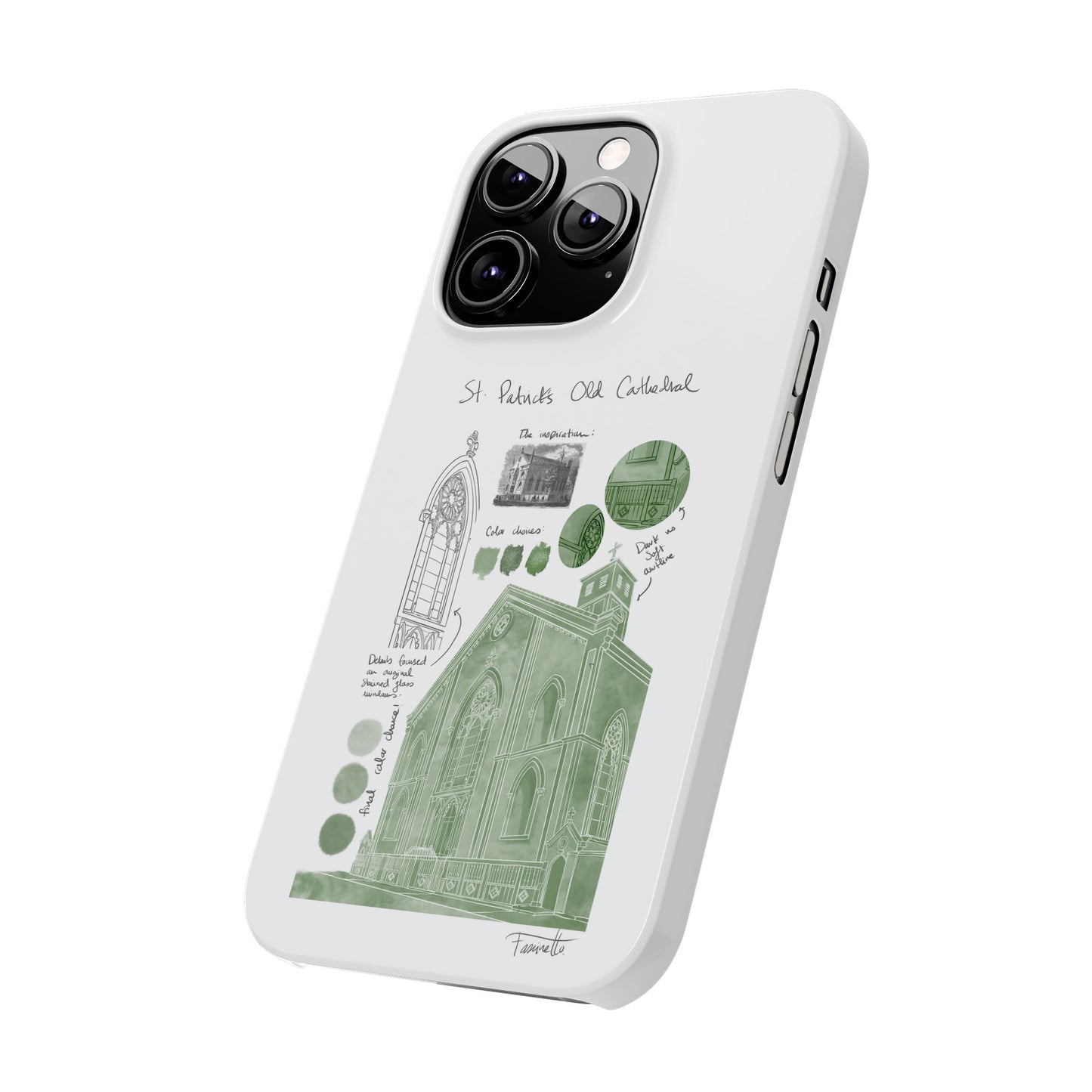 Phone Case - Old St Patrick's Cathedral Study Poster Design