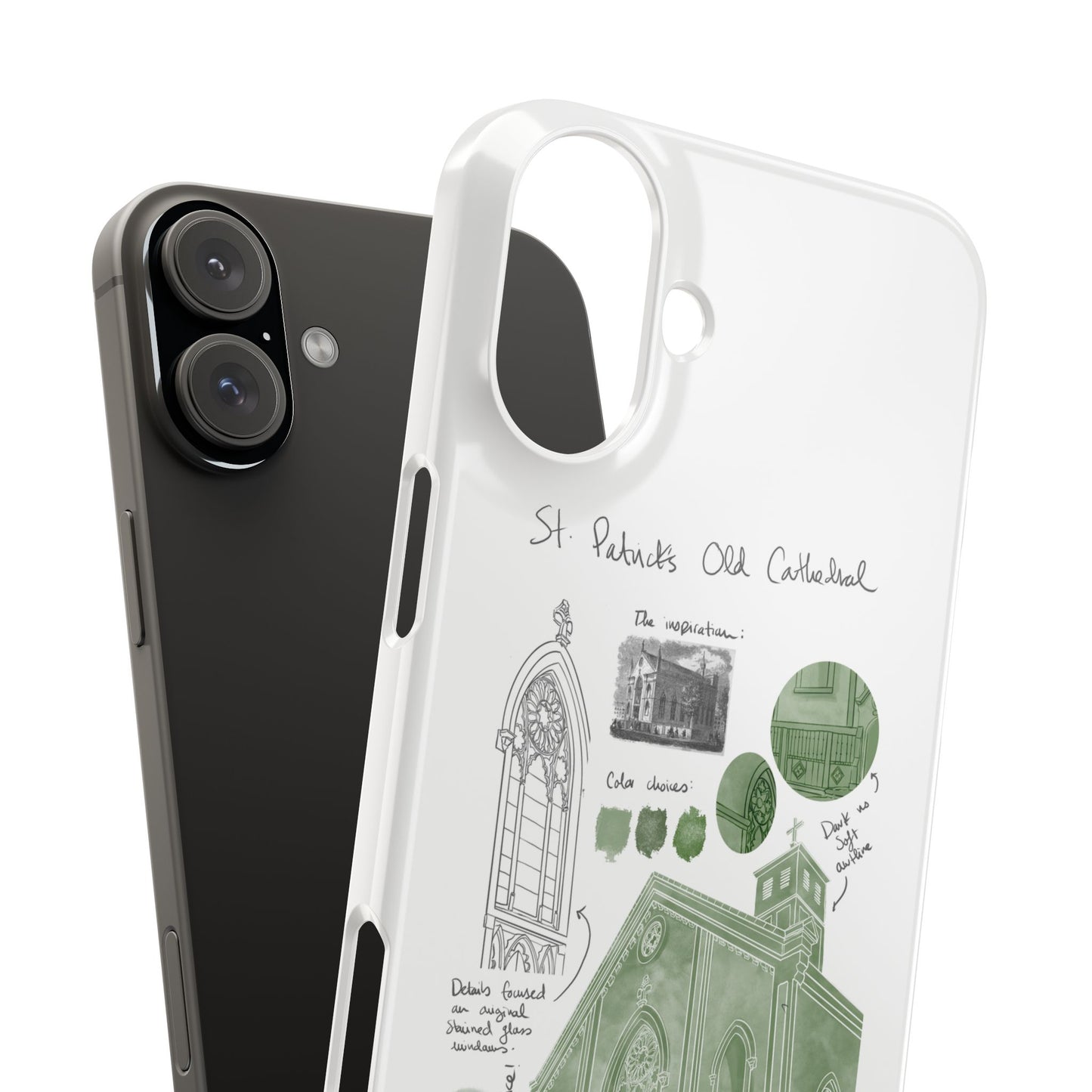 Phone Case - Old St Patrick's Cathedral Study Poster Design