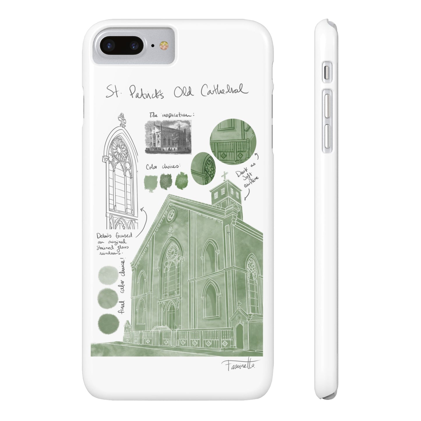 Phone Case - Old St Patrick's Cathedral Study Poster Design