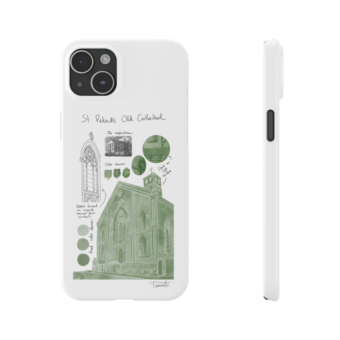 Phone Case - Old St Patrick's Cathedral Study Poster Design