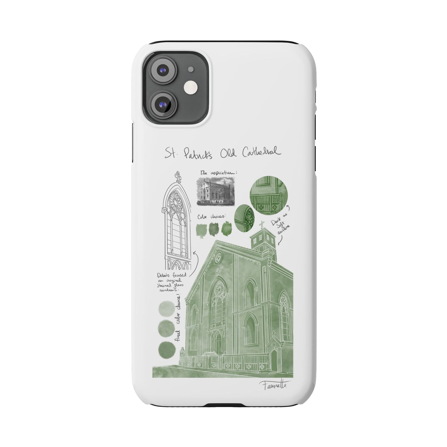 Phone Case - Old St Patrick's Cathedral Study Poster Design