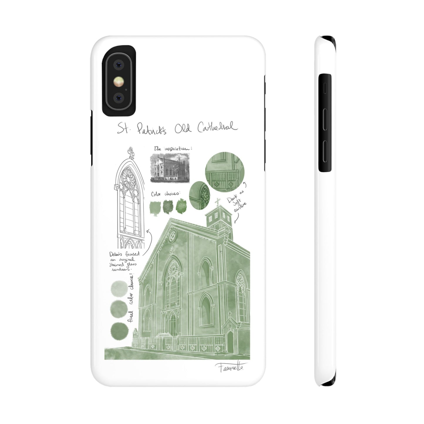 Phone Case - Old St Patrick's Cathedral Study Poster Design