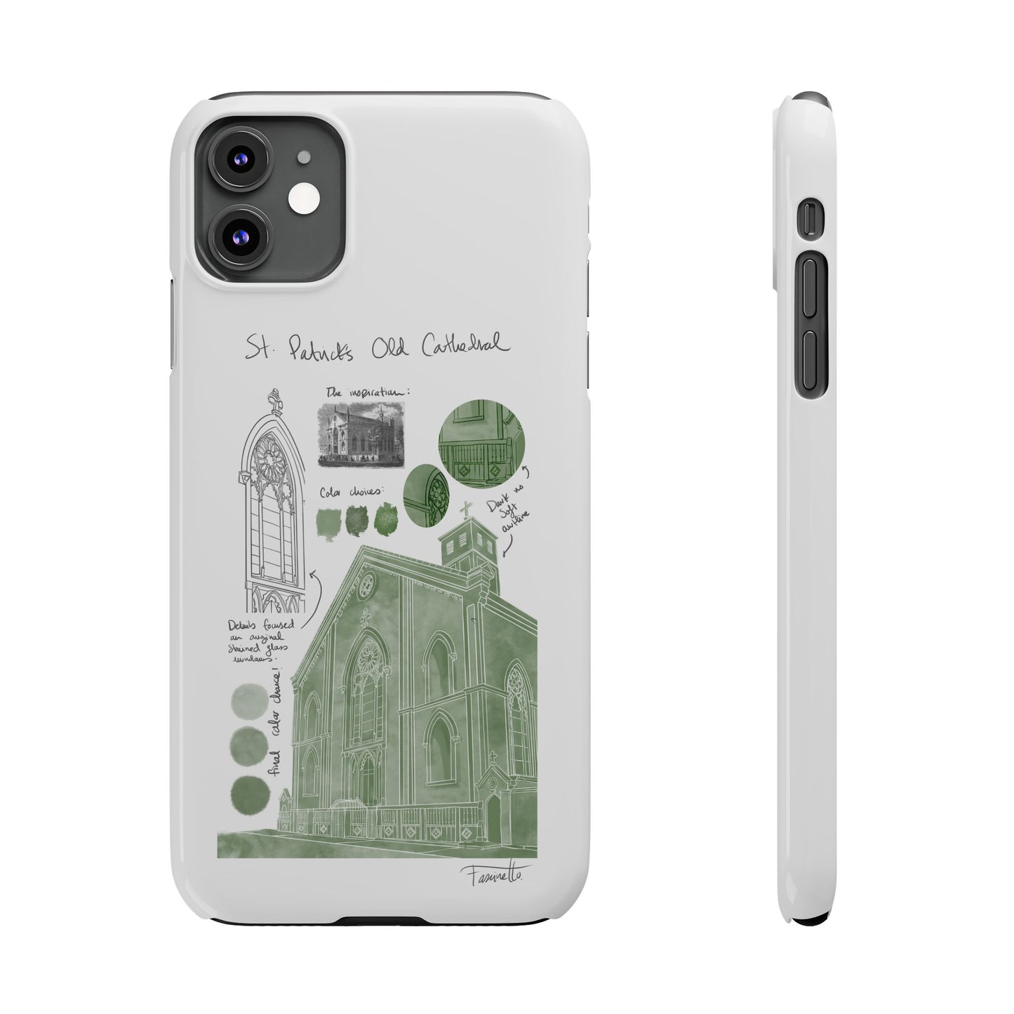 Phone Case - Old St Patrick's Cathedral Study Poster Design