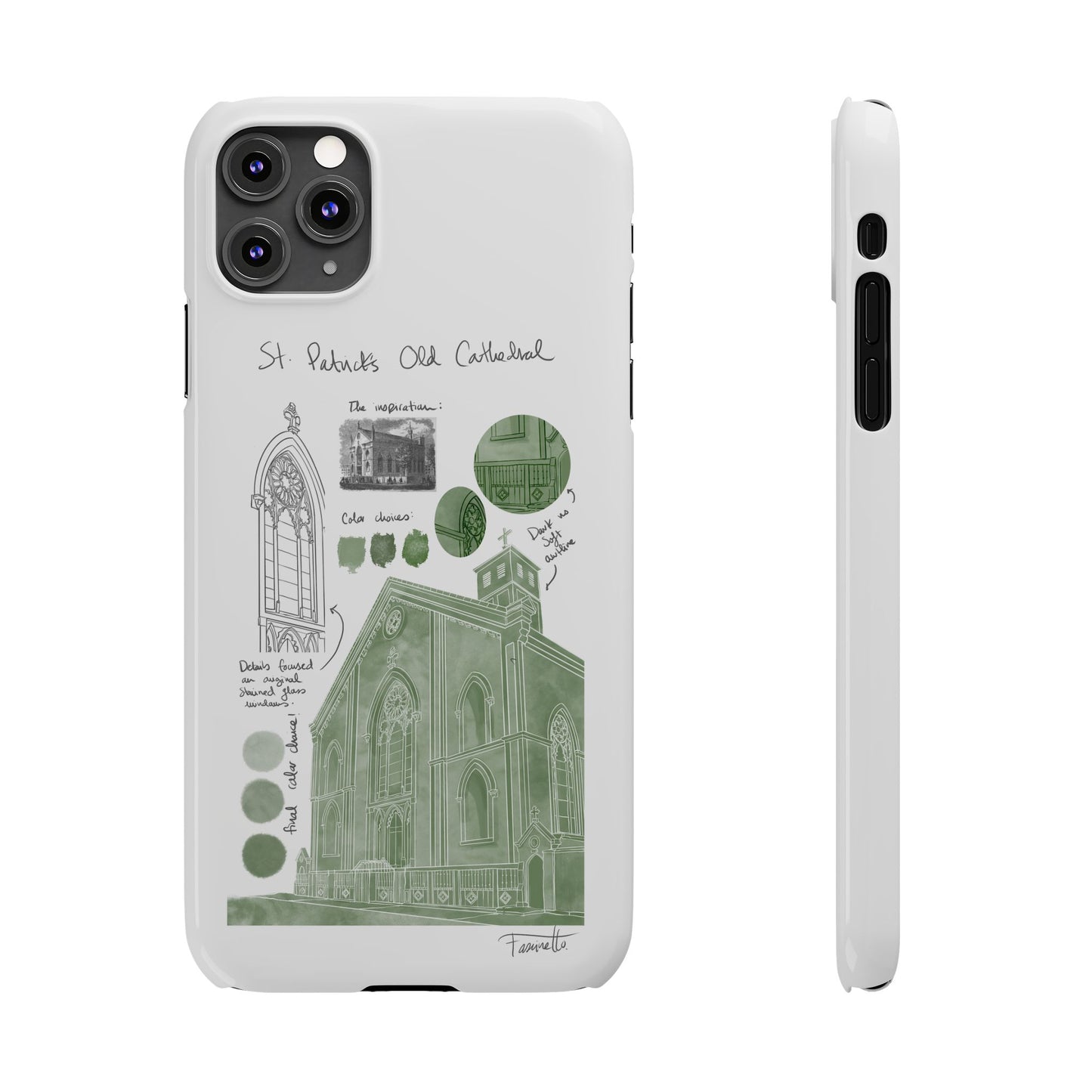 Phone Case - Old St Patrick's Cathedral Study Poster Design