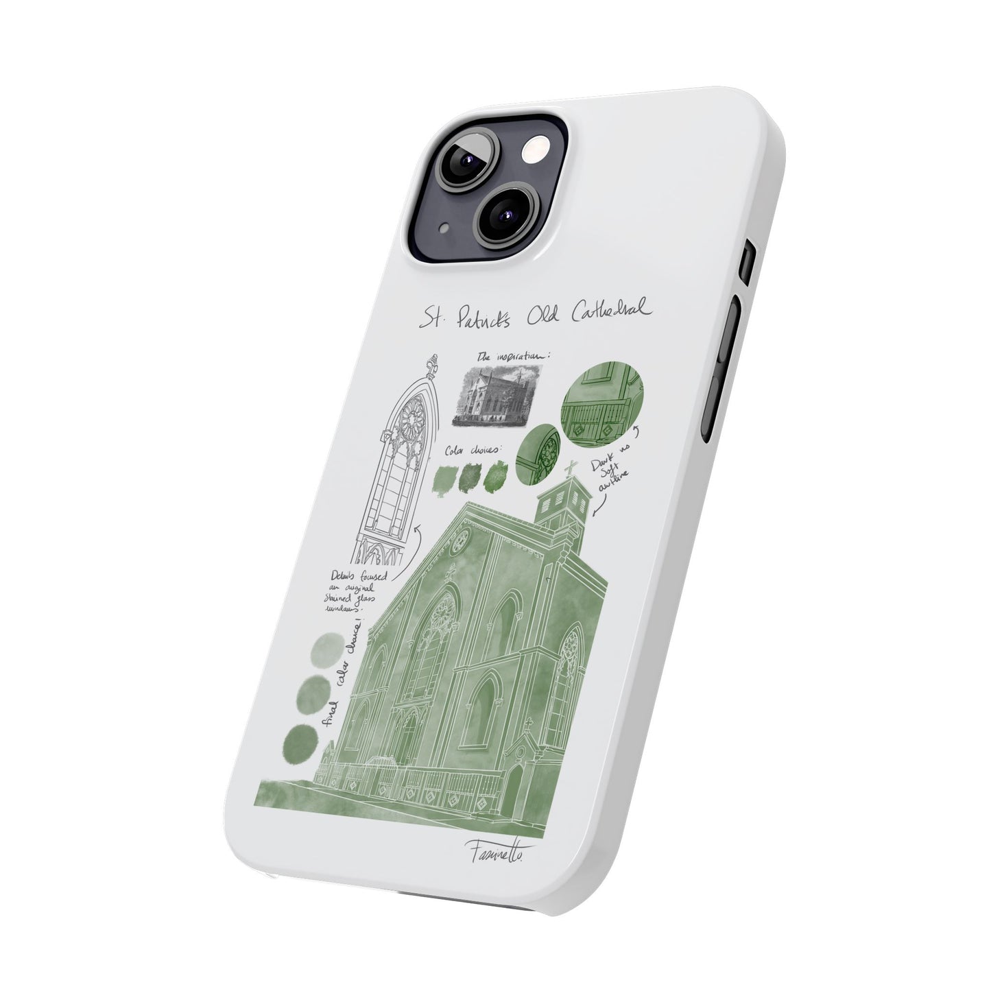 Phone Case - Old St Patrick's Cathedral Study Poster Design