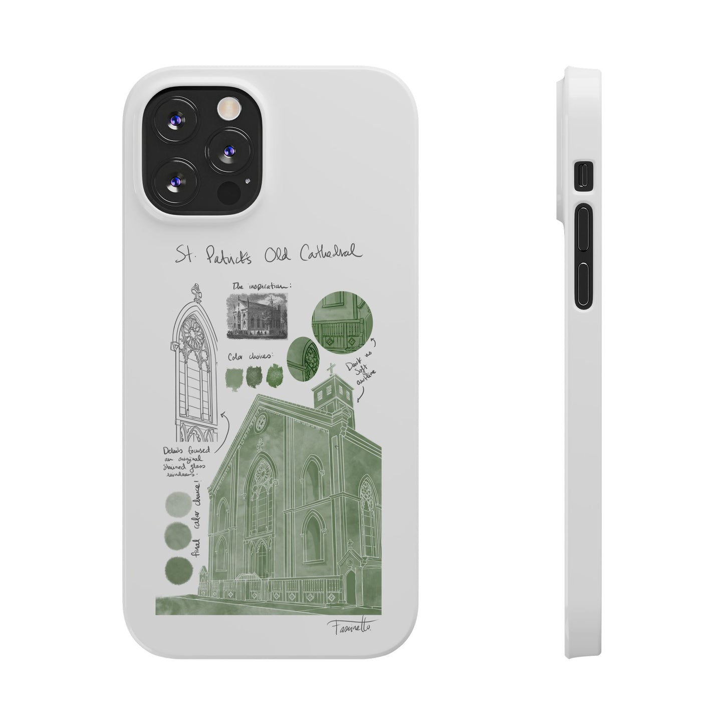 Phone Case - Old St Patrick's Cathedral Study Poster Design