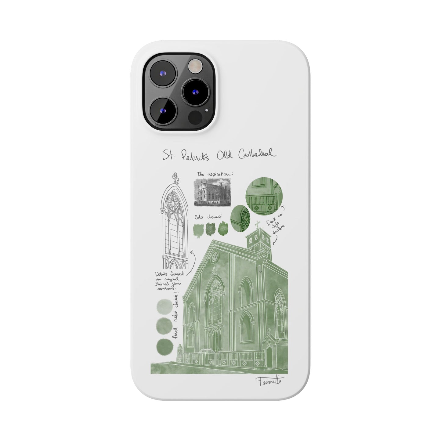 Phone Case - Old St Patrick's Cathedral Study Poster Design